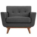 East End Imports Engage Upholstered Armchair- Gray EEI-1178-DOR